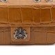 Bolsa Isla Anne Baguete Couro Caiman Mel