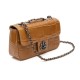 Bolsa Isla Anne Baguete Couro Caiman Mel