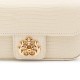 Bolsa Isla Anne Mini Baguete Couro Lizard Vanilla