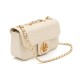 Bolsa Isla Anne Mini Baguete Couro Lizard Vanilla
