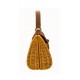 Bolsa Serpui Bag Yasmin Vime Natural Couro Caramelo