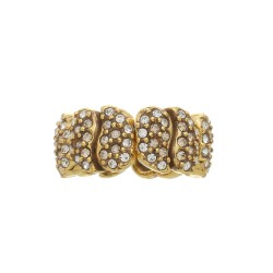 Anel Estela Geromini Sorella Strass Ouro