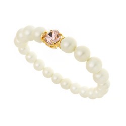Pulseira Nádia Gimenes Christal Pérolas Dourado