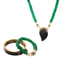 Conjunto Camila Klein Escaravello Exclusive Cristal Ouro Velho
