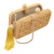 Bolsa Empório MP Wicker Clutch Rattan Natural