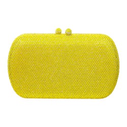 Bolsa Empório MP Clutch Cristais Amarelo