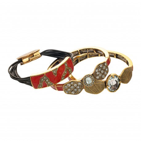 Pulseira Camila Klein Geometria Sagrada Espiral Kit Ouro Velho