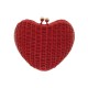 Bolsa Serpui Bag Precious Heart Vime Natural Red