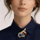 Broche Camila Klein Exclusive Safira Ouro Velho