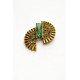 Broche Camila Klein Exclusive Cristal Erenite Ouro Velho