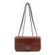Bolsa Isla Anne Baguete Couro New Croco Castanho