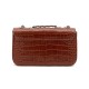 Bolsa Isla Anne Baguete Couro New Croco Castanho