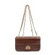 Bolsa Isla Anne Baguete Couro Maxi Croco Pinhão