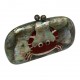 Bolsa Serpui Clutch Greta Crab Blacklip Madrepérola