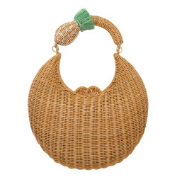 Bolsa Serpui Bag Yolanda Pineapple Vime Honey