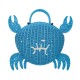Bolsa Serpui Levi Crab Vime Natural Blue