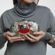 Bolsa Serpui Clutch Greta Crab Blacklip Madrepérola