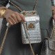 Bolsa Isla Pouch Anne Tampa New Croco Prata