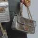 Bolsa Isla Anne Baguete Couro New Croco Prata