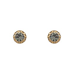 Brinco Monica Di Creddo Lustre Cristais Ouro Vintage
