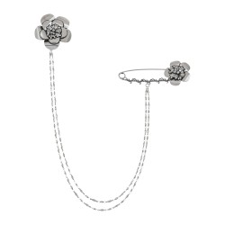 Broche Monica Di Creddo Essence Duplo Prata Vintage