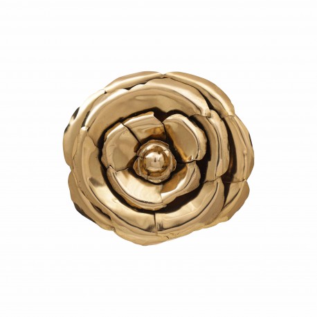 Broche Monica Di Creddo Camélia Ouro Vintage G