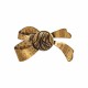 Broche Monica Di Creddo Purezza Laço Ouro Vintage