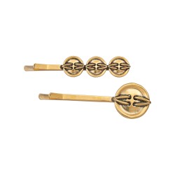 Presilha Monica Di Creddo Boutons Kit Grampos Ouro Vintage