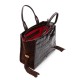 Bolsa Isla Zaira Tote Couro Caiman Camurça Café