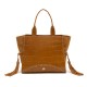 Bolsa Isla Zaira Tote Couro Caiman Camurça Mel