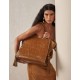 Bolsa Isla Zaira Tote Couro Caiman Camurça Mel