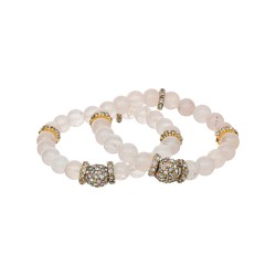 Pulseira Camila Klein Memories Kit Pedras Naturais Ouro Velho