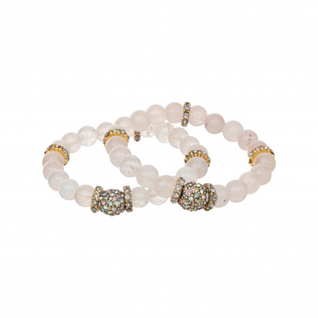 Pulseira Camila Klein Memories Kit Pedras Naturais Ouro Velho