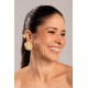 Brinco Nádia Gimenes Exagerado Kit Piercing Dourado