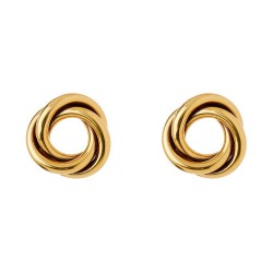 Brinco Nádia Gimenes Phoenix Argolas Entrelaçadas Dourado