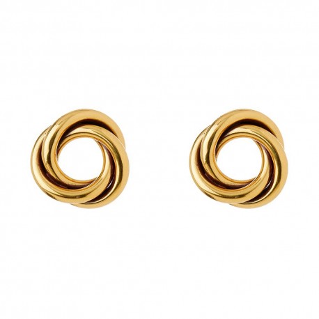 Brinco Nádia Gimenes Phoenix Argolas Entrelaçadas Dourado