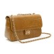 Bolsa Isla Anne Jumbo Couro Natural Caiman Mel Ouro