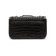 Bolsa Isla Anne Baguete Palha Couro Preto