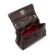 Bolsa Isla Flap Tressê Couro Gloss Café Onix