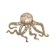 Broche Camila Klein Exclusive Polvo Cristais Ouro Velho