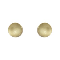 Brinco Luiza Rogi Ava Redondo Metal Ouro Envelhecido