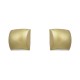 Brinco Luiza Rogi Ava Quadrado Metal Ouro Envelhecido