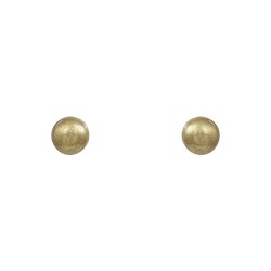 Brinco Luiza Rogi Ava Bola Metal Ouro Envelhecido