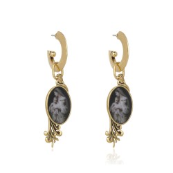Brinco Monica Di Creddo Divinus Argola Ouro Vintage