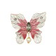 Broche Nádia Gimenes Borboleta Esmaltada Ouro Vintage M