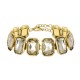 Colar Hector Albertazzi Art Déco Choker Cristal Ouro Vintage