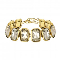 Colar Hector Albertazzi Art Déco Choker Cristal Ouro Vintage