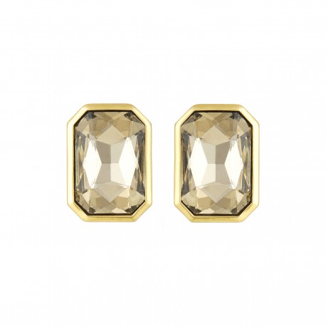 Brinco Hector Albertazzi Art Déco Midi Cristal Ouro Vintage