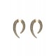 Brinco Hector Albertazzi Classics Safari Front Back Ouro Vintage
