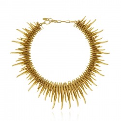 Colar Claudia Arbex Ocean Deep Metal Ouro Vintage